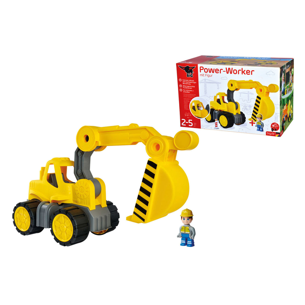 Big Power Worker Midi excavator with figure