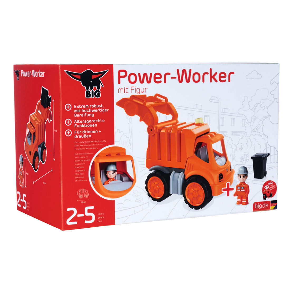 Big Power Worker Midi Garbage Tamin avec silhouette