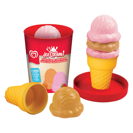Casdon ola play seau à glace - fraise et caramel