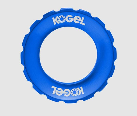 Bague de verrouillage à bille centerlock compatible rotor lockring externe bleu