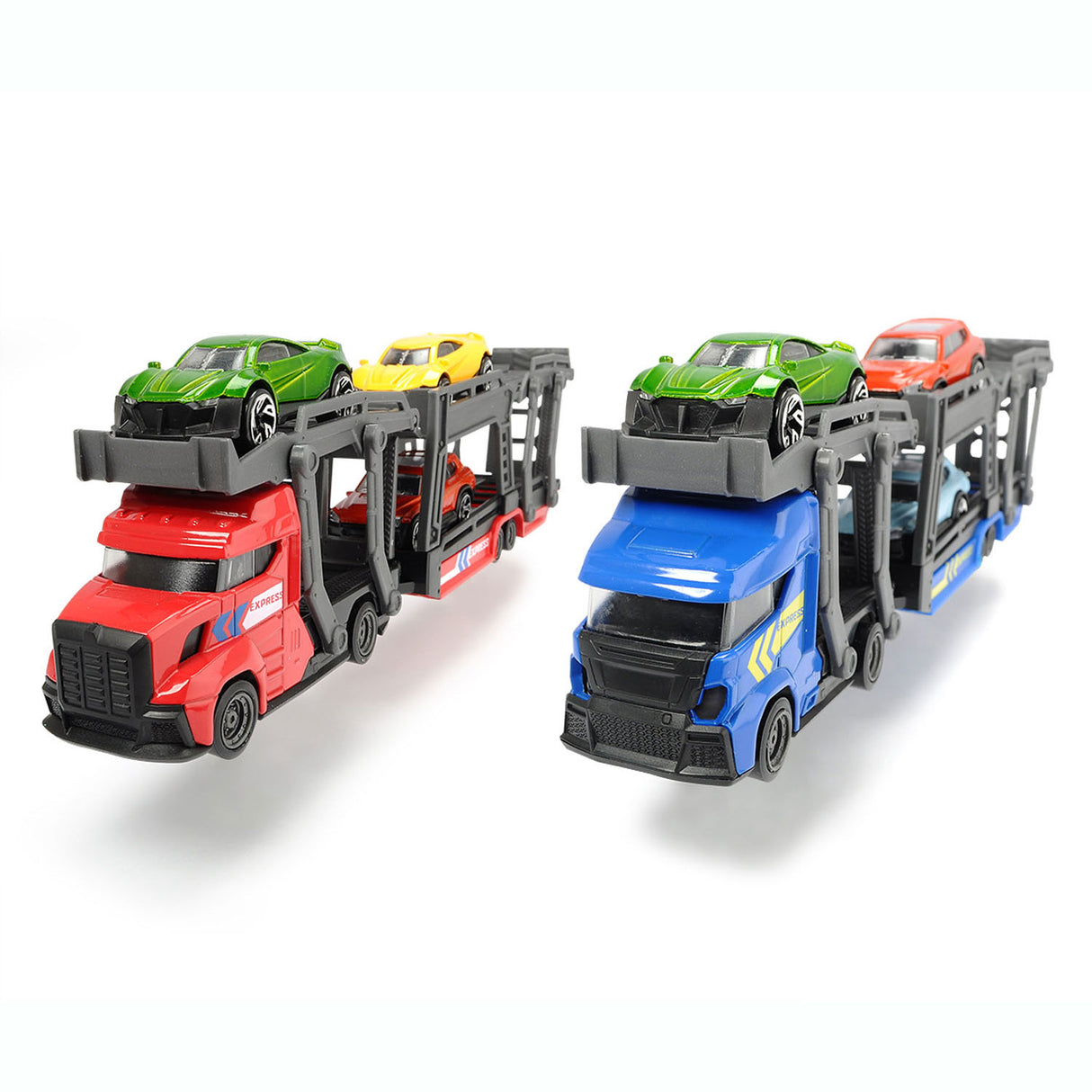 Dickie Toys transporteur de voitures + 3 voitures