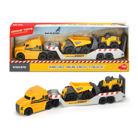 Micro transporteur Dickie Volvo avec véhicules de travail