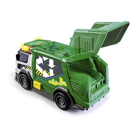 Camion poubelle Dickie avec lumière et son