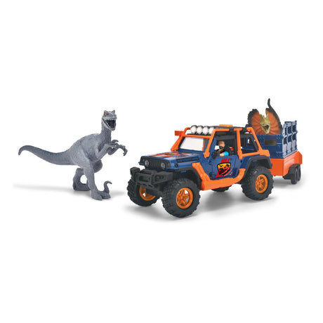 Jeep dinosaure Dickie avec ensemble de jeu avec remorque