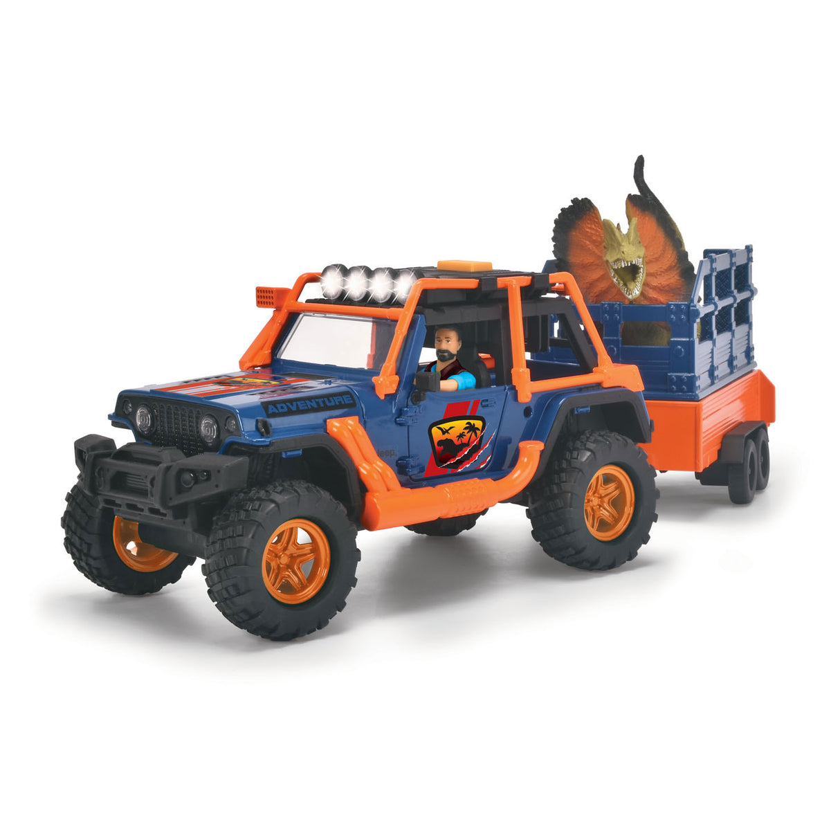 Dickie Dino Jeep con juego de trailer