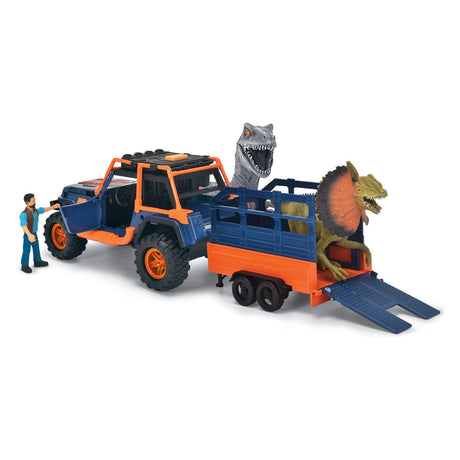 Jeep dinosaure Dickie avec ensemble de jeu avec remorque