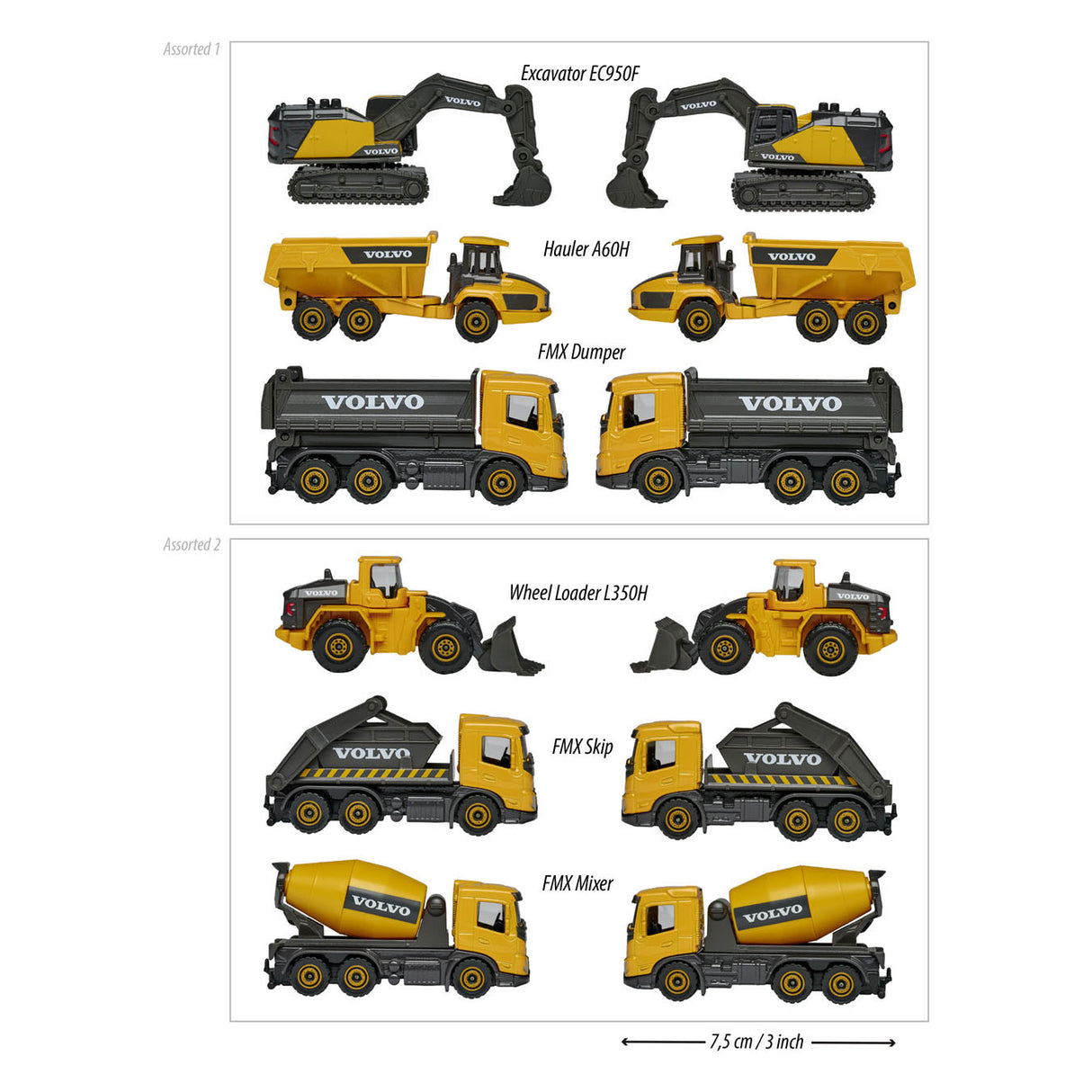 Majorette Volvo Working Vehicles, 3: e.