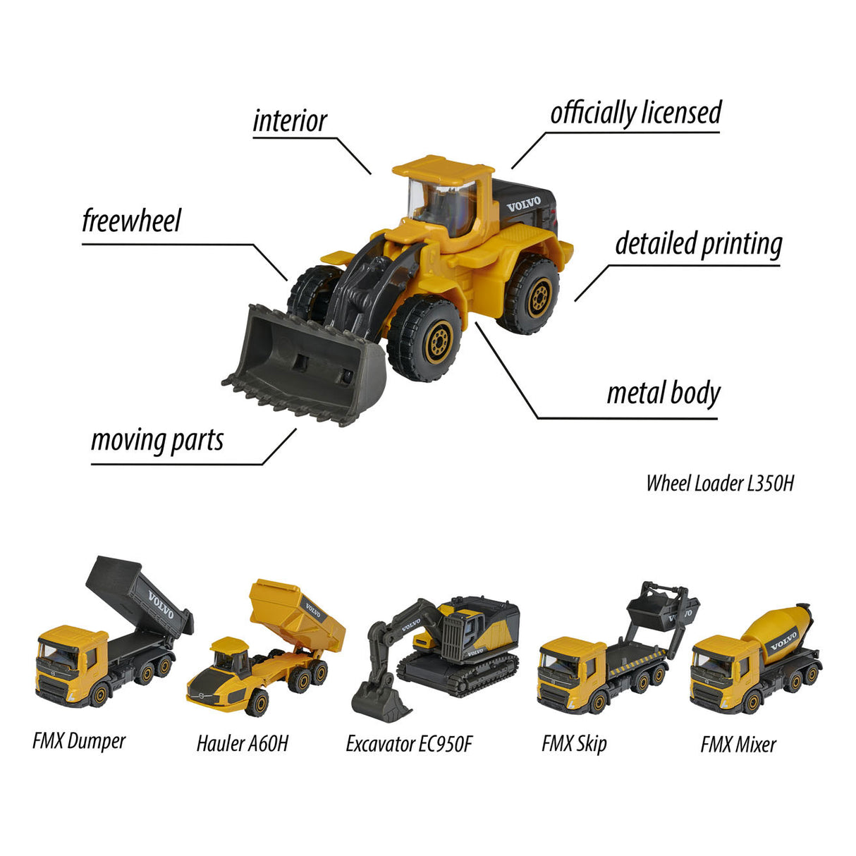 Majorette Volvo Working Vehicles, 3: e.