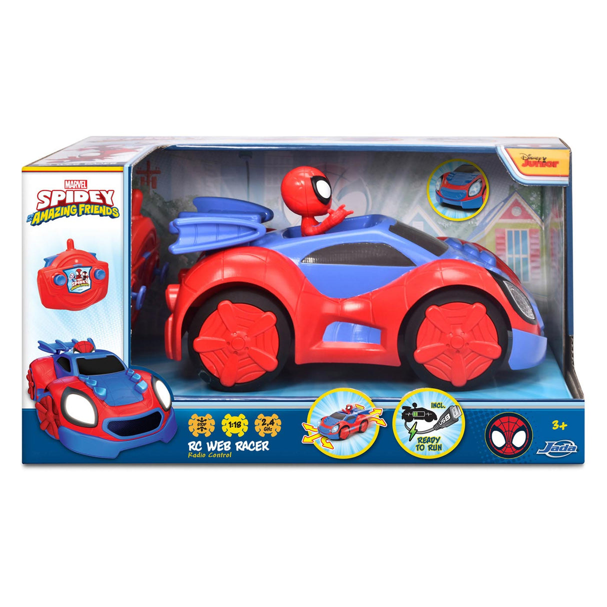 Jada Toys Jada RC Spidey Racer oppbevarbar bil