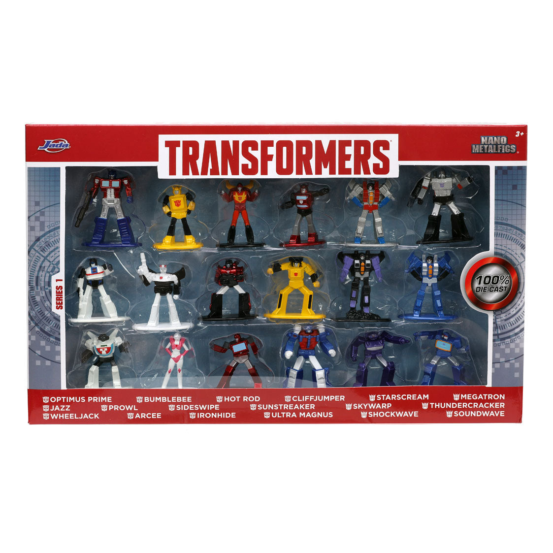 Jada Toys Transformers Nano Wave 1 Play Figures 18e.