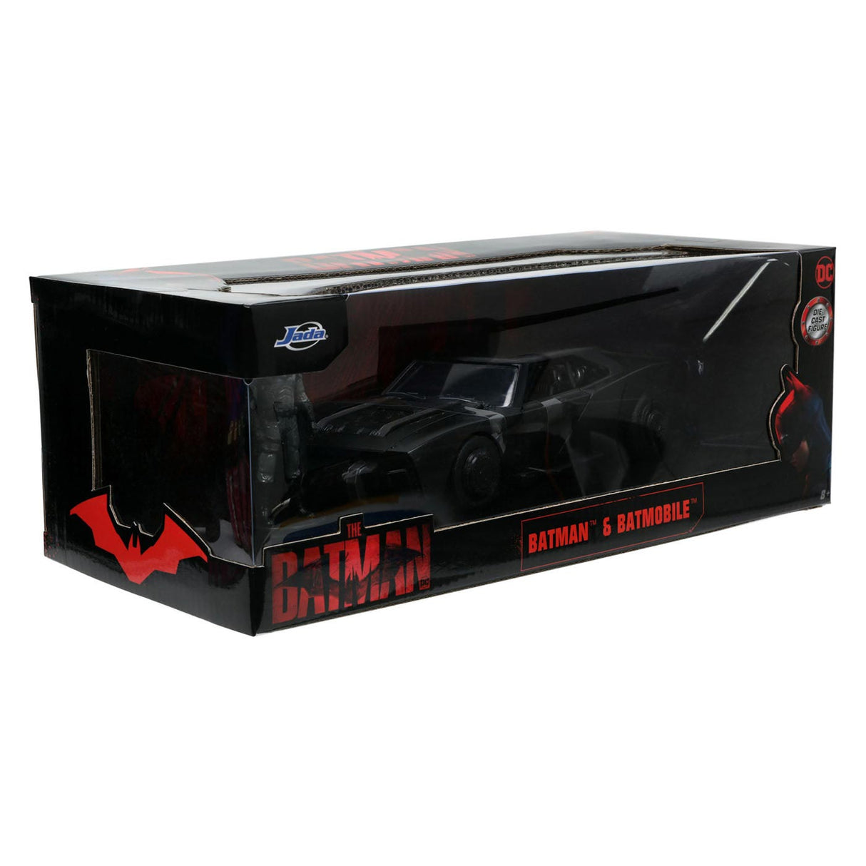 Jada Batman avec Die Cast Batmobile Auto 1:24