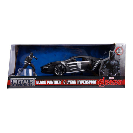 Jada Toys Jada moulé sous pression Avengers Black Panther avec voiture 1:24