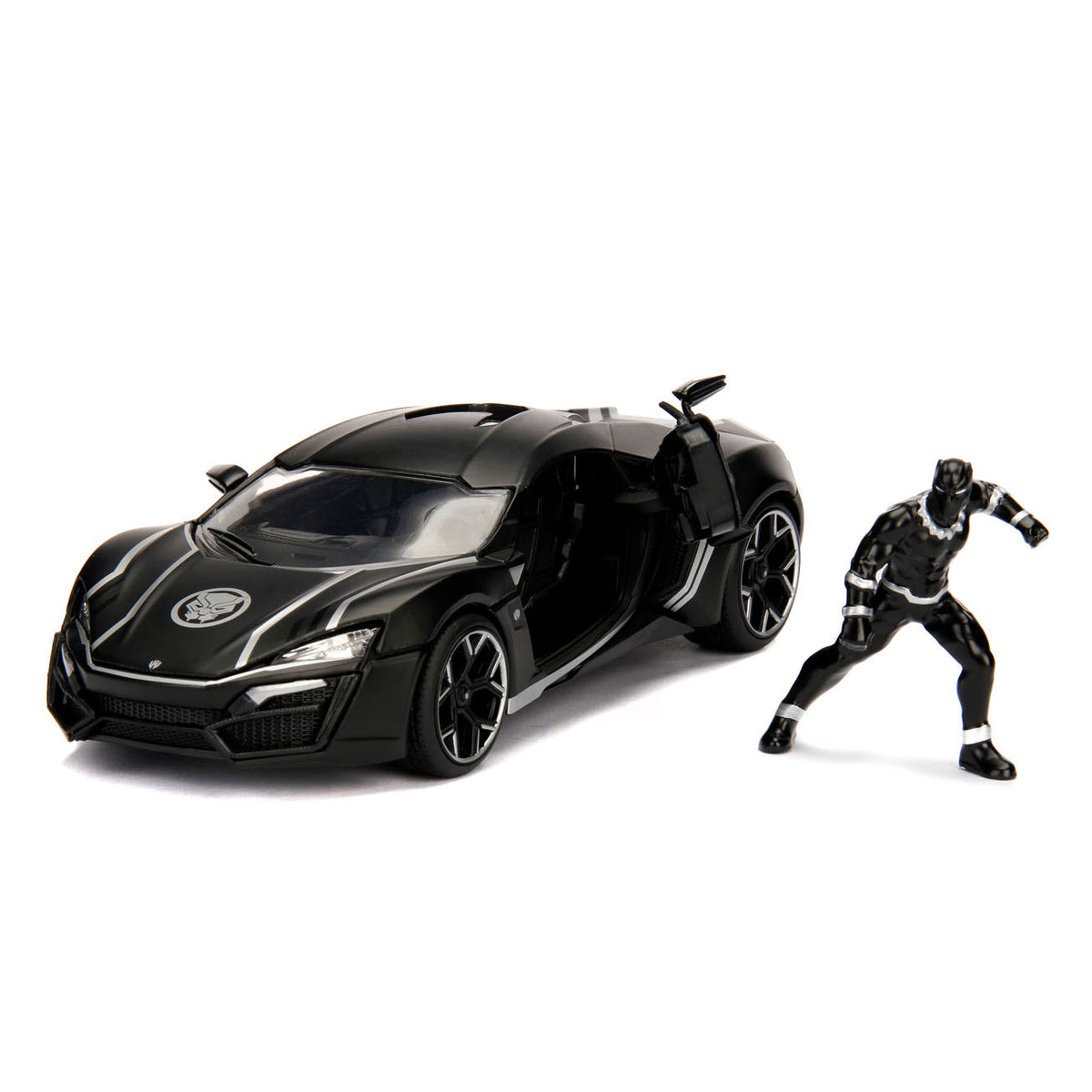 Jada Toys Jada moulé sous pression Avengers Black Panther avec voiture 1:24