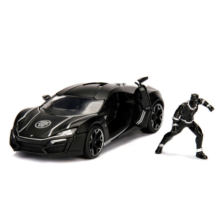 Jada Toys Jada moulé sous pression Avengers Black Panther avec voiture 1:24