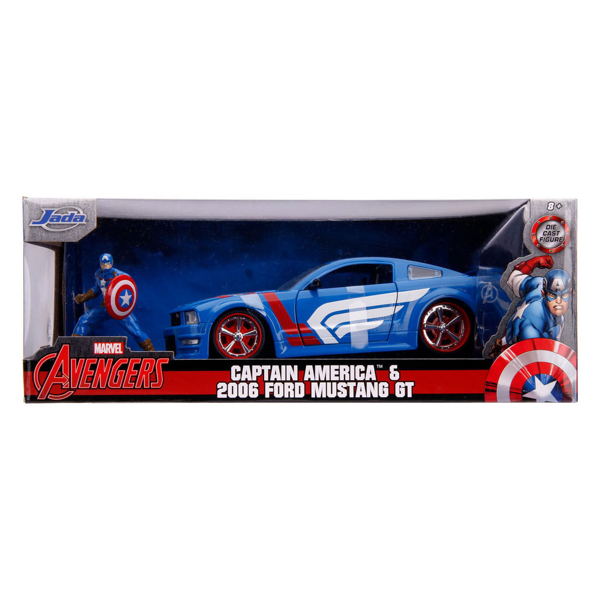 Jada Avengers Captain America mit Auto 1:24