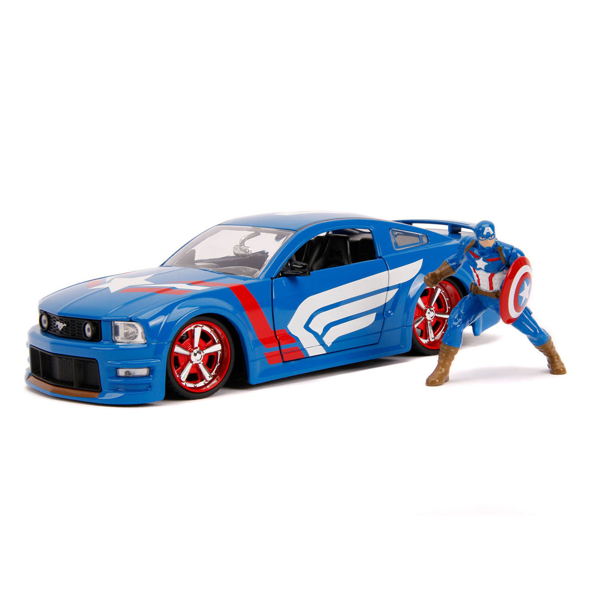 Jada Avengers Captain America mit Auto 1:24