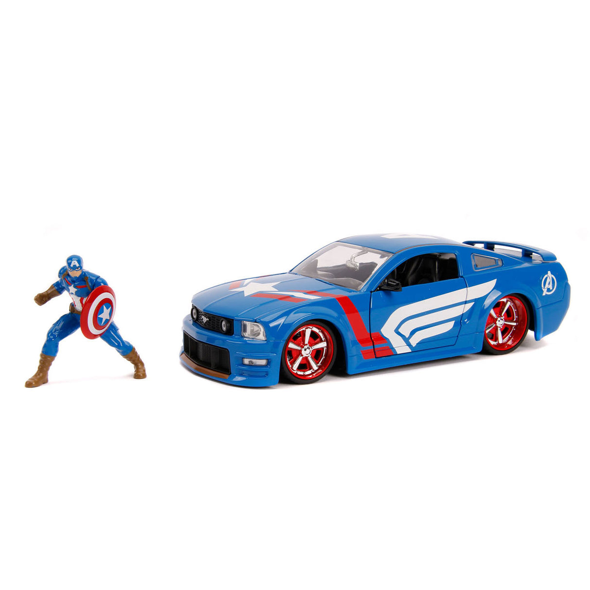 Jada Avengers Captain America mit Auto 1:24