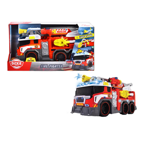 Lumière et son du camion de pompiers Dickie
