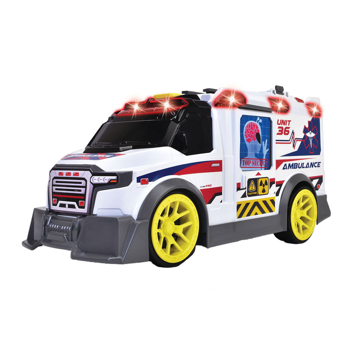 Dickie toys 203307003, ambulance, 3 ans, aa, rouge, blanc - 203307003