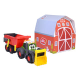 Tracteur Dickie ABC Fendti avec remorque et ferme