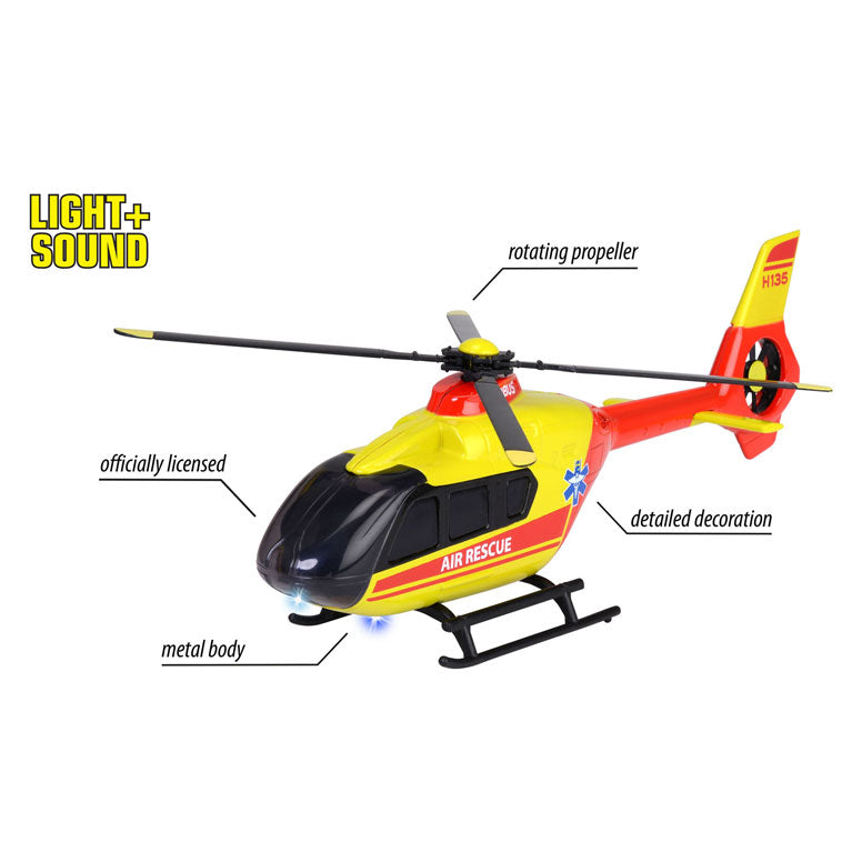 Hélicoptère de sauvetage Majorette Airbus H135