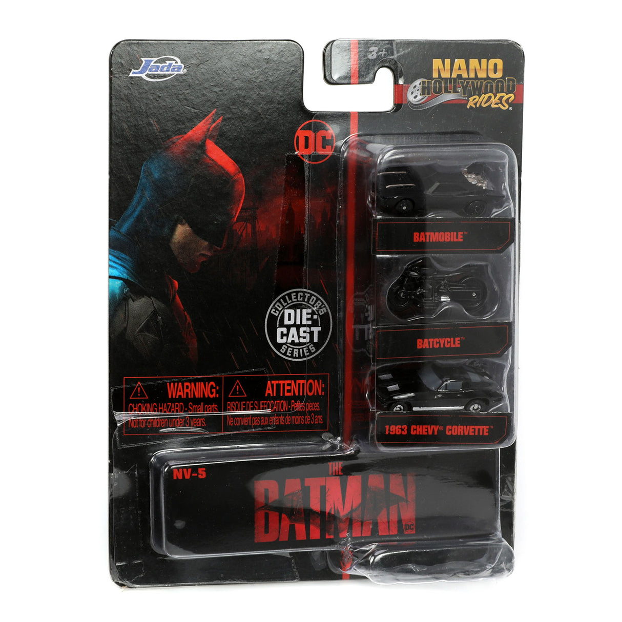 Jada Die Cast Nano Batman Cars, 3st.