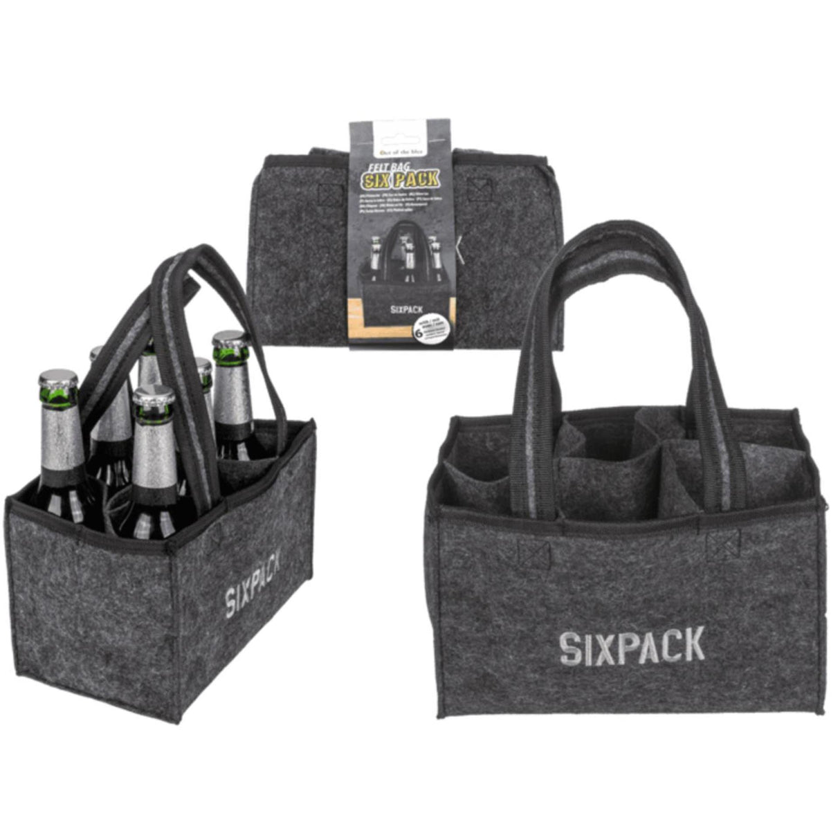 Ootb feutre porte-bouteille de bière six pack