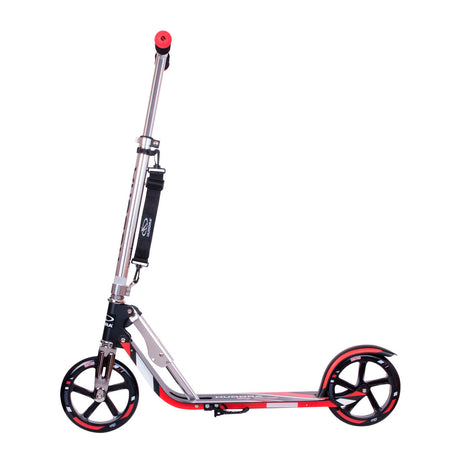 Hudora scooter grande roue step rx205 - noir rouge