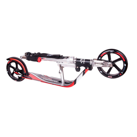 Hudora scooter grande roue step rx205 - noir rouge