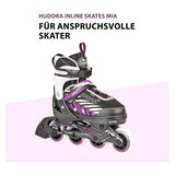 Hudora inline skates 29-32 zwart roze