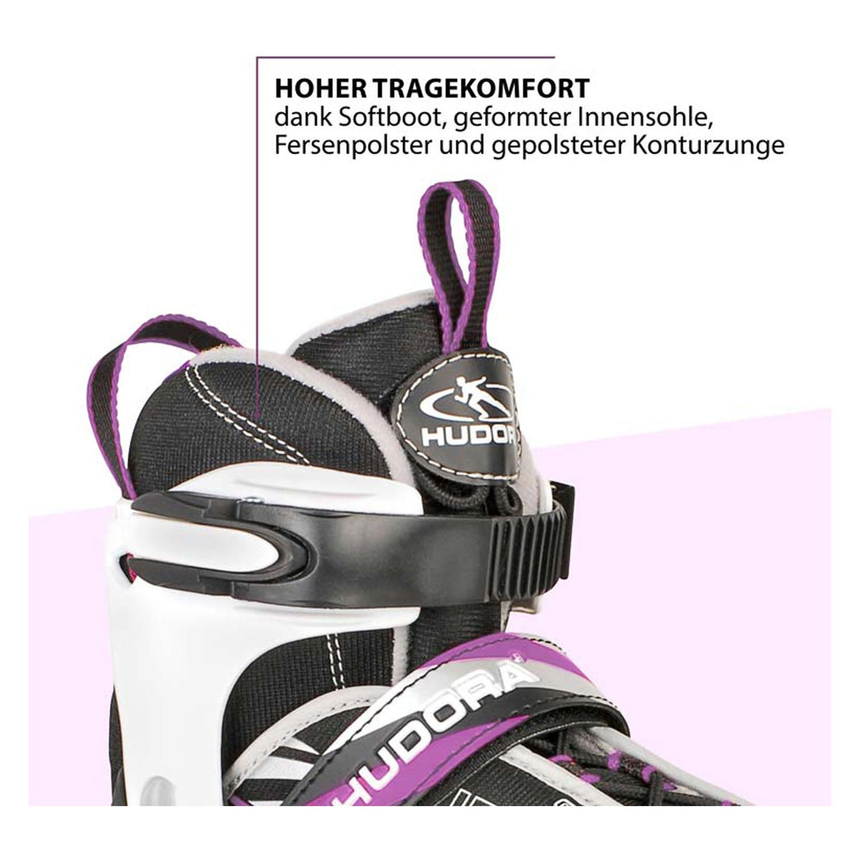 Hudora Children's Skeelers Mia Purple, rozmiar 33-36