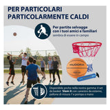 Anneau de basket Hudora en métal avec filet