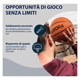 Anneau de basket Hudora en métal avec filet