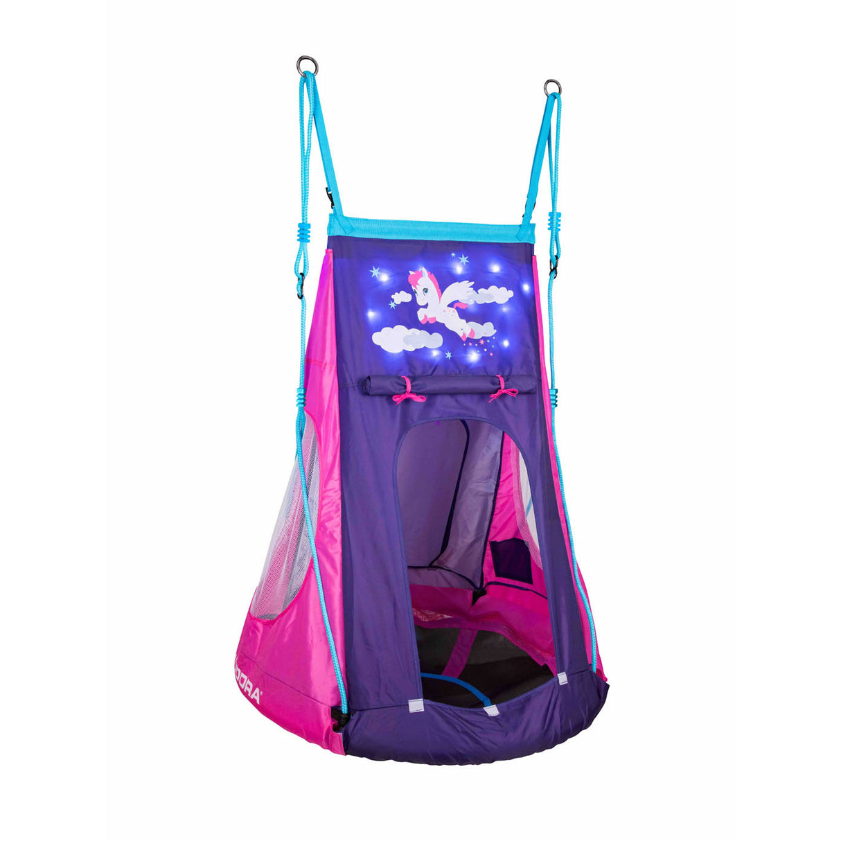 Hudora Nest Swing Pony mit Zelt -LED