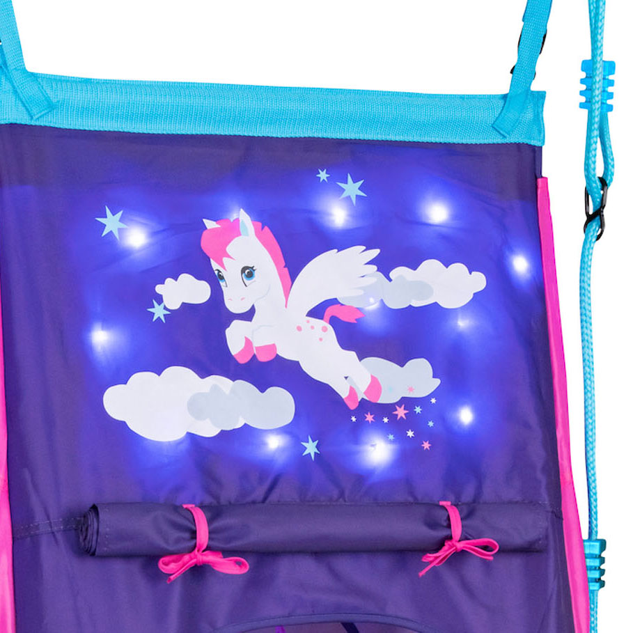 Hudora Nest Swing Pony med telt LED