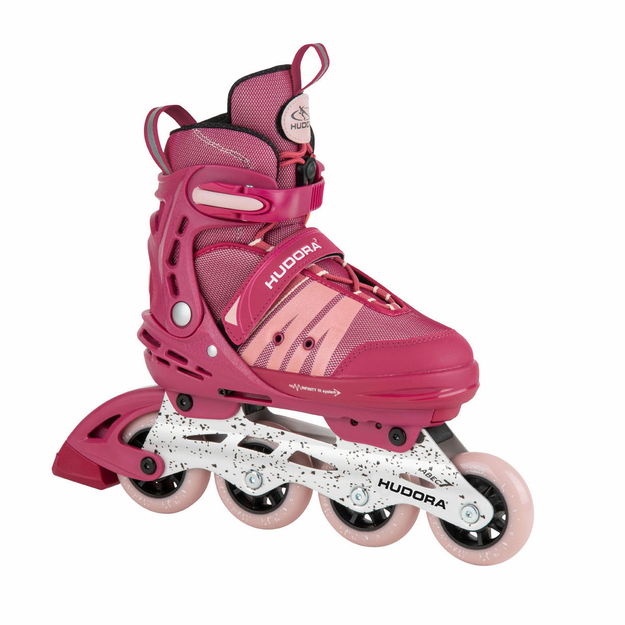 Hudora rollers confort rose, taille 35-40