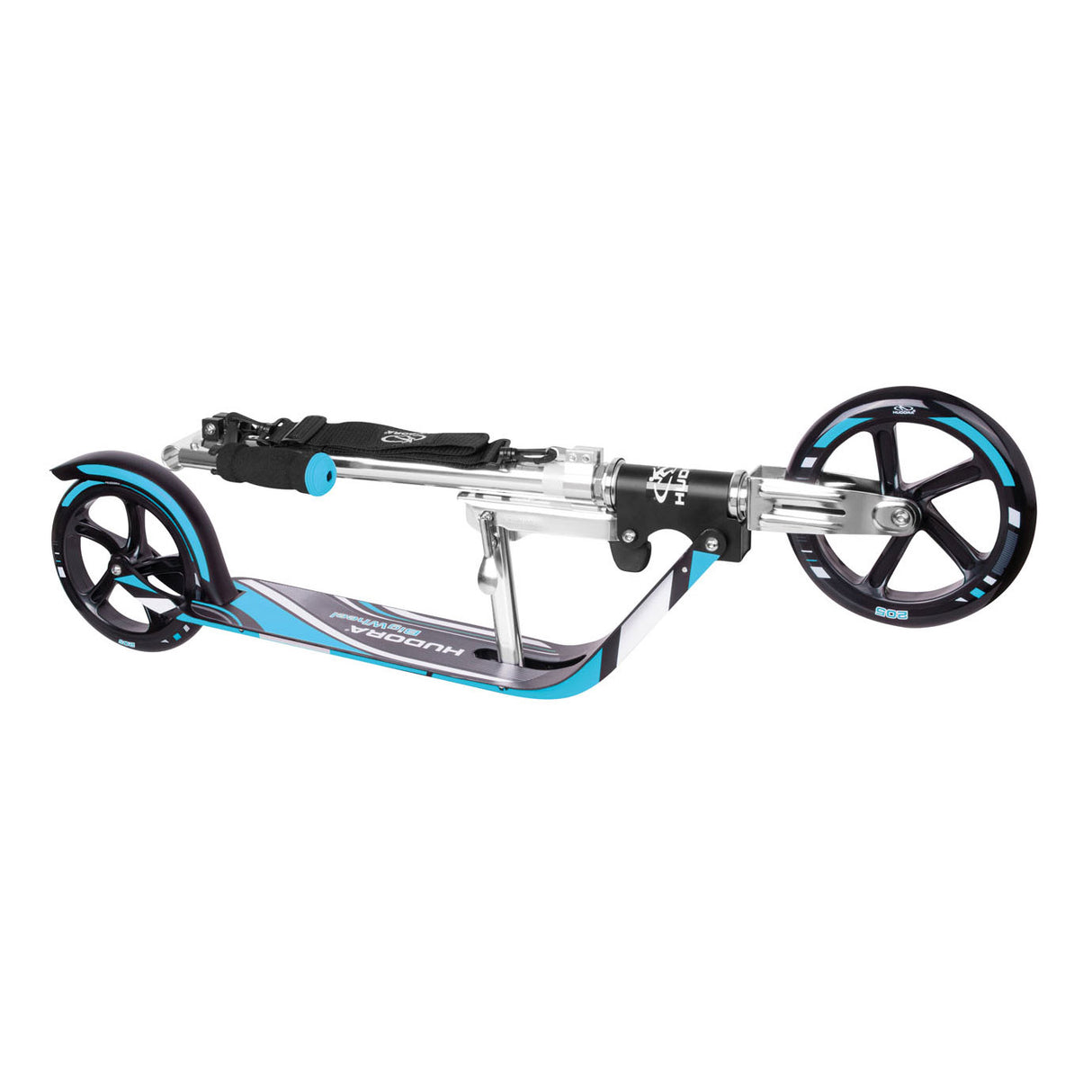 Hudora scooter grande roue step rx205 - noir bleu