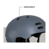 Casque de skate Hudora graphite polyvalent, taille l (58-61cm)