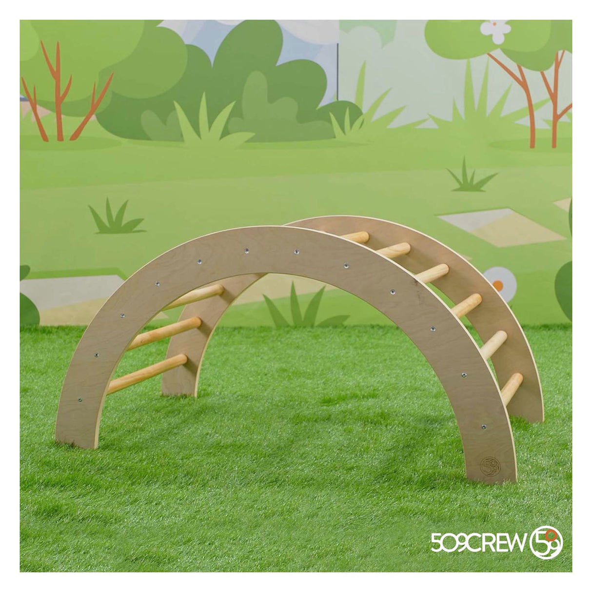 Arche en bois d'escalade 2 en 1