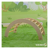 Arche en bois d'escalade 2 en 1
