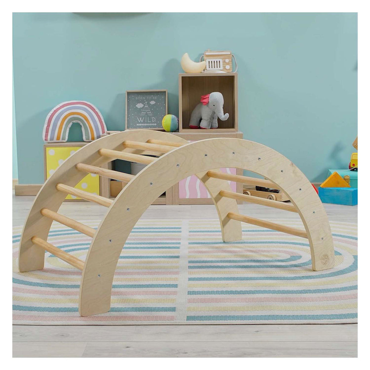 Arche en bois d'escalade 2 en 1