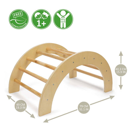 Arche d'escalade en bois 509 Crew avec toboggan