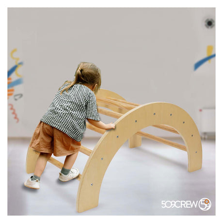 Arche d'escalade en bois 509 Crew avec toboggan
