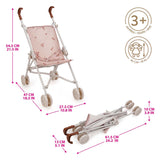 Poussette de poupée buggy ballet flore