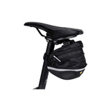 Sac à selle topak wp II M, noir, eau -pellent, polyester, adaptateur, 1,25L, QuickClick, réfléchissant, 152g