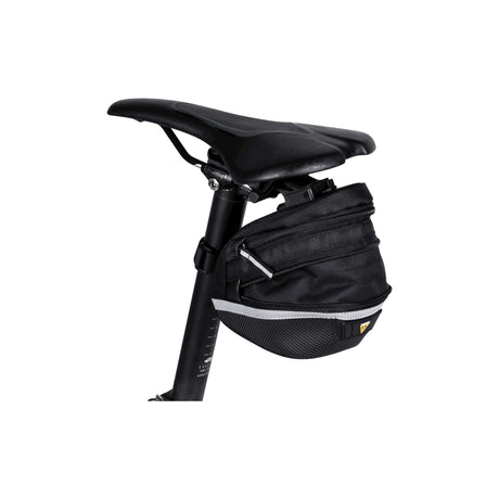 Sac à selle topak wp II M, noir, eau -pellent, polyester, adaptateur, 1,25L, QuickClick, réfléchissant, 152g