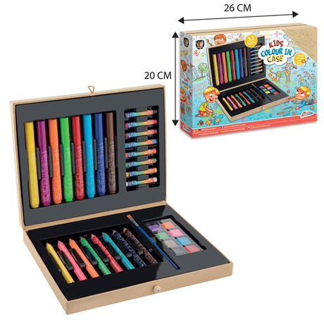 Grafix coffret couleur bois 33 pièces
