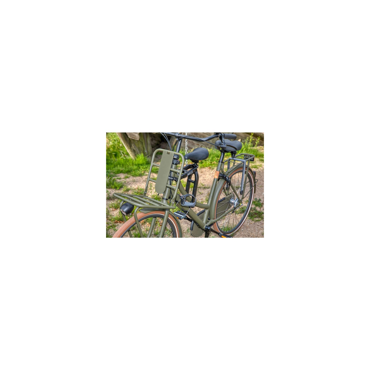 Selle sur tube mirage jantje, y compris les repousses de pied universel - noir