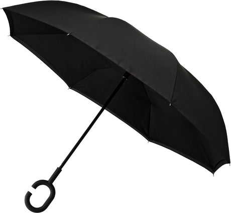 Impliva minimax - opvouwbare inside out paraplu - ã˜ 107 cm - zwart