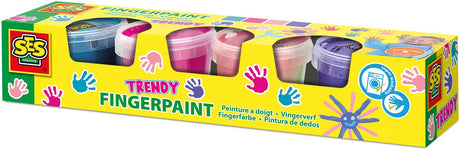 Ses creative ses peinture au doigt couleurs tendances, 4x110ml